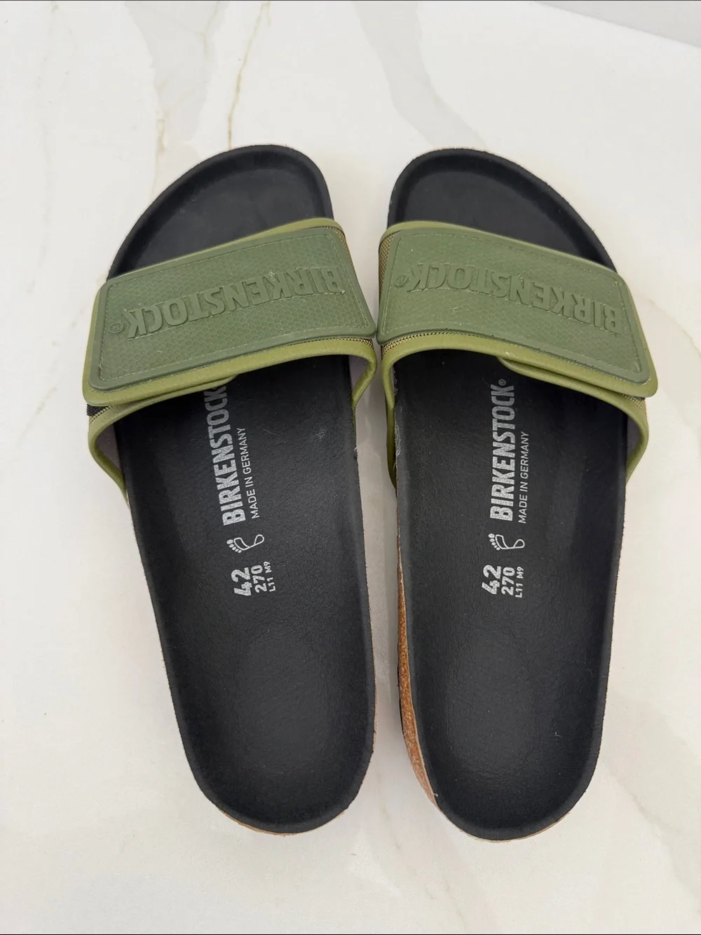 Birkenstocks new sandals green slide size 42 11 9